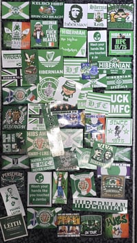 Pack of 54 Mixed Hibs, Hibernian Football/Ultras Stickers