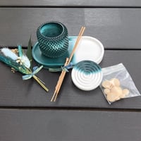 Image 3 of TEAL Incense & Diffuser hand made high quality Eco Resin gifts sets by Lazy ...