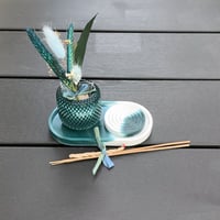 Image 4 of TEAL Incense & Diffuser hand made high quality Eco Resin gifts sets by Lazy ...