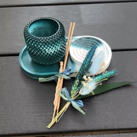 Image 6 of TEAL Incense & Diffuser hand made high quality Eco Resin gifts sets by Lazy ...