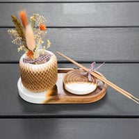 Image 1 of GOLDEN BROWN  Incense & Diffuser hand made high quality Eco Resin gifts sets by Lazy ...