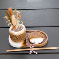 Image 3 of GOLDEN BROWN  Incense & Diffuser hand made high quality Eco Resin gifts sets by Lazy ...