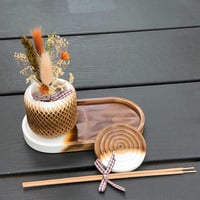 Image 6 of GOLDEN BROWN  Incense & Diffuser hand made high quality Eco Resin gifts sets by Lazy ...