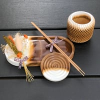 Image 7 of GOLDEN BROWN  Incense & Diffuser hand made high quality Eco Resin gifts sets by Lazy ...