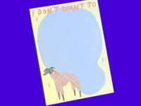 NOTIZBLOCK I don't want to