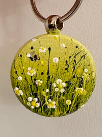 Image 2 of 'Daisy Bee' Hand-painted Keyring Pendant