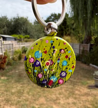 Image 4 of 'Bubbles' Hand-painted Keyring Pendant