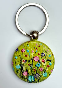 Image 5 of 'Bubbles' Hand-painted Keyring Pendant