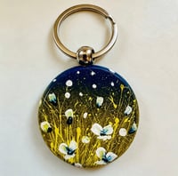 Image 2 of 'Midnight Blue' Hand-painted Keyring Pendant