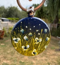 Image 4 of 'Midnight Blue' Hand-painted Keyring Pendant