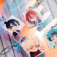 Image 2 of Phone Charms - Aki, Angel, Bakugo. Deku