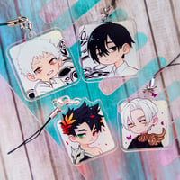 Image 1 of Phone Charms - Fanarts Yoshiki, Hikaru, Zagreus, Thanatos