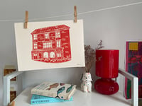 Image 1 of The Steam Packet A4 Linocut Print