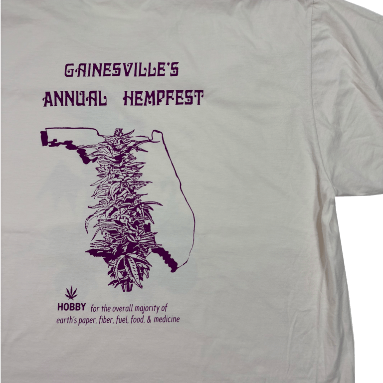 Gainesville Hemp Fest (natural shorter fit) Image 4