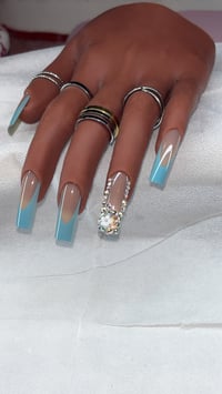 Image 1 of Blue Diamond Press-On Nails 💎