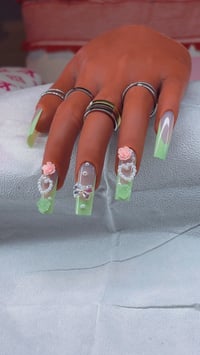 Image 1 of Garden Party Press-On Nails 🌷💚