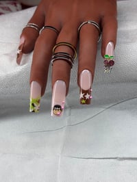 Image 1 of Y2K Cherry Pop Press-On Nails 🍒⭐