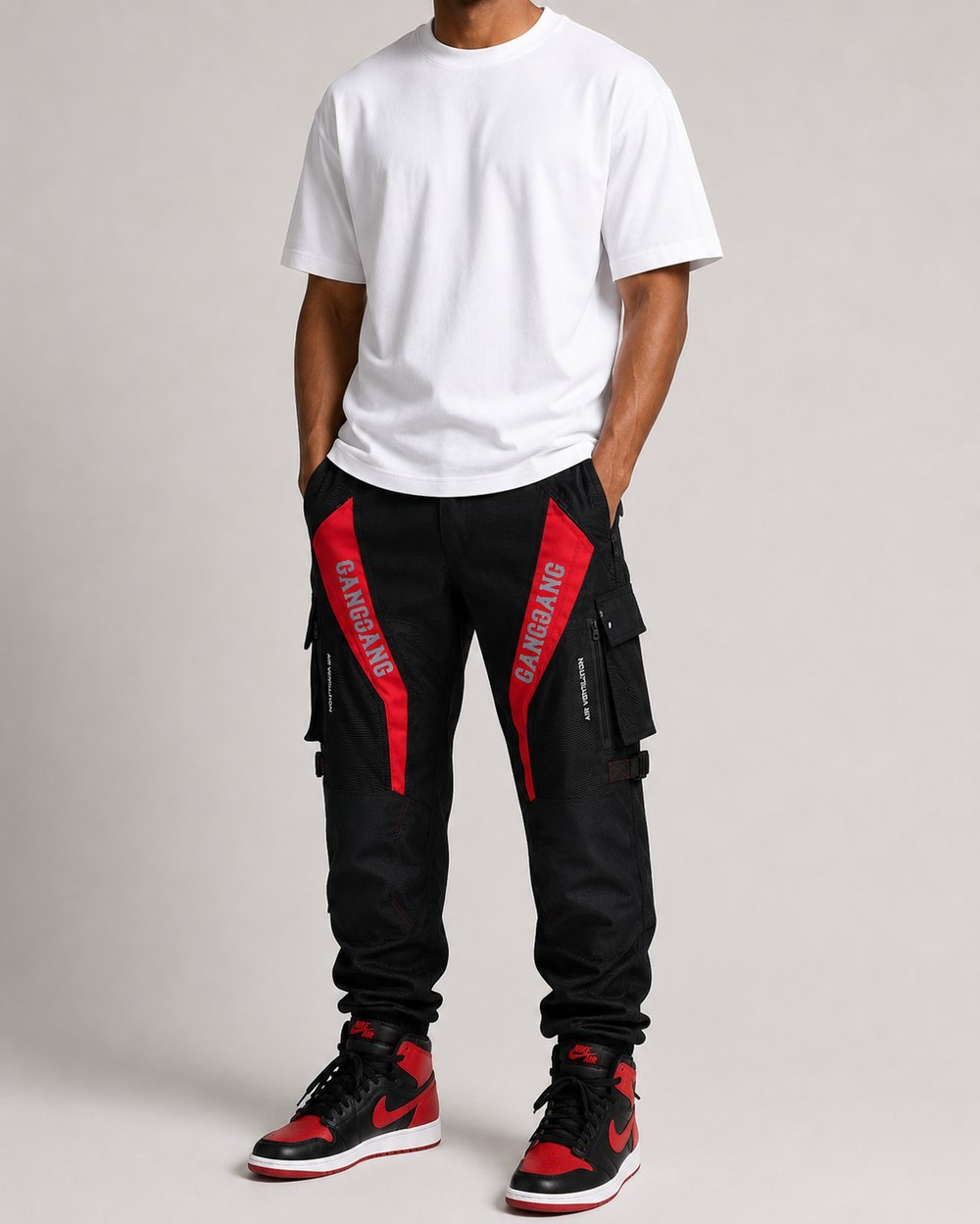 Image of Gang Gang Cordura Moto Racer Black Red
