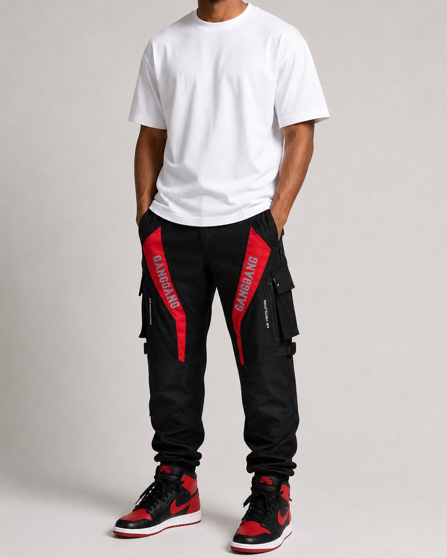 Image of Gang Gang Cordura Moto Racer Black Red
