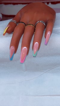 Image 1 of Color Pop V-French Press-On Nails 🌈