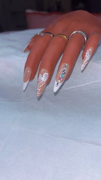 Image 1 of Lace & Diamonds Press On Nails 