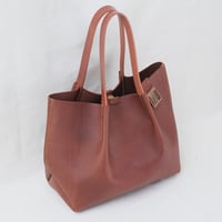 Image 2 of Pinch Tote small in brown
