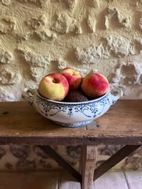 Image 1 of Coupe à fruits en terre de fer HB Choisy - Vaisselle ancienne 