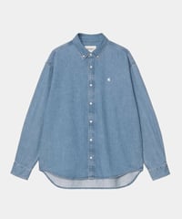 Image 1 of CARHARTT WIP_LUCAS SHIRT (BLEACHED) :::BLUE:::
