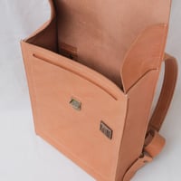 Image 6 of Simple Backpack in light brown