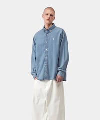 Image 3 of CARHARTT WIP_LUCAS SHIRT (BLEACHED) :::BLUE:::