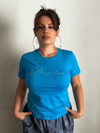 Image 1 of Besitos Tee turquoise