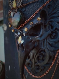 Image 13 of Adorned crow skull on filigree 