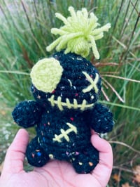 Image 3 of Scrap the Disenfranchised Poppet- Crochet Voodoo Doll Handmade Plush Toy