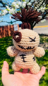 Image 1 of Scrap the Disenfranchised Poppet- Crochet Voodoo Doll Handmade Plush Toy