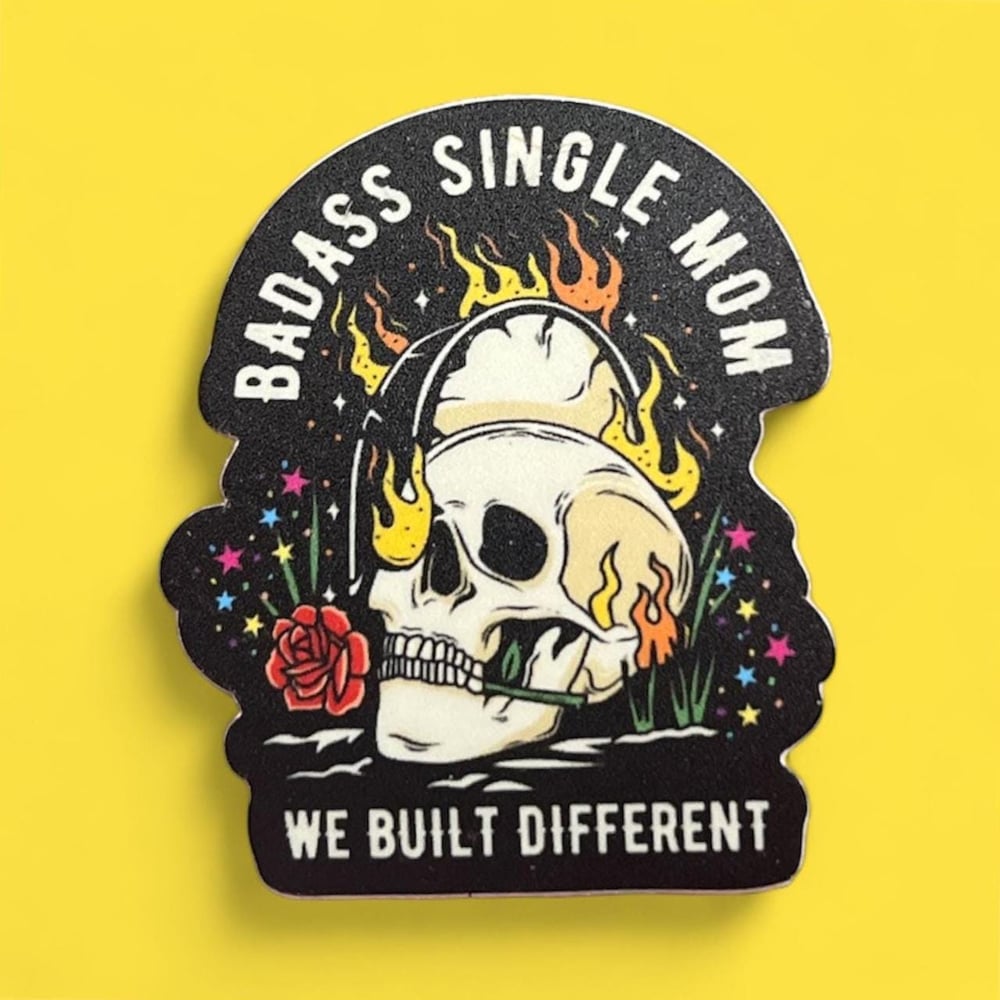 Image of 'Badass Single Mom' Vinyl Sticker