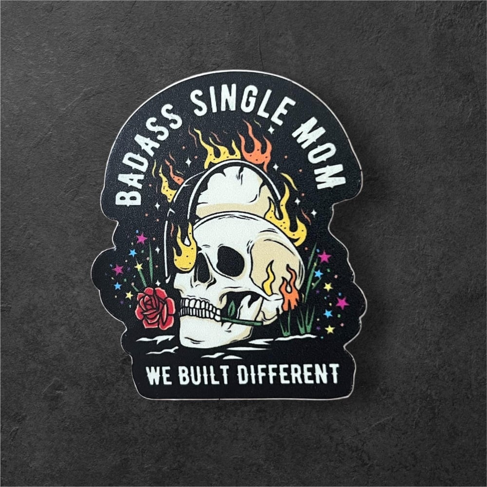 Image of 'Badass Single Mom' Vinyl Sticker
