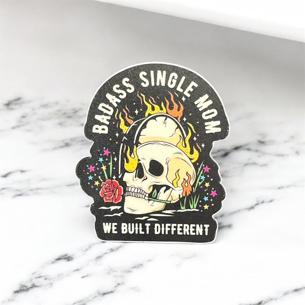 Image of 'Badass Single Mom' Vinyl Sticker