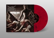 Image of Necrotic Disgorgement - Suffocated in Shrinkwrap VINY-Red Transparent Red & Black Swirl