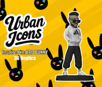 Image 3 of Bad Bunny Adidas Replica 4.5 inches tall (Urban Icons) Puerto Rico