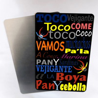 Image 1 of Tablilla en Aluminio Vejigante Puerto Rico 8 x 12 Pulgadas