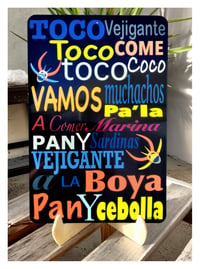 Image 2 of Tablilla en Aluminio Vejigante Puerto Rico 8 x 12 Pulgadas