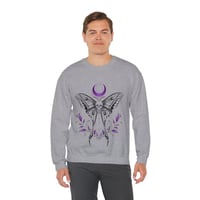 Image 4 of 'Moon Moth' Crewneck Sweatshirt