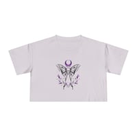 Image 1 of 'Moon Moth' Crop Tee