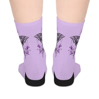 Image 5 of 'Moon Moth' Mid-Length Socks