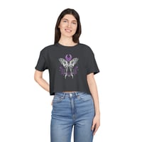 Image 3 of 'Moon Moth' Crop Tee