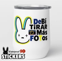 Image 2 of 10 Bad Bunny Puerto Rico Waterproof Vinyl Stickers (Size 2 Inches Plus)