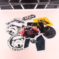 Image 1 of 10 Star Wars Waterproof Vinyl Stickers (Size 2 Inches Plus )
