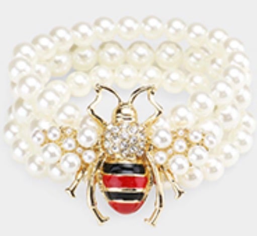 Image of PEARL BEE BRACELET 