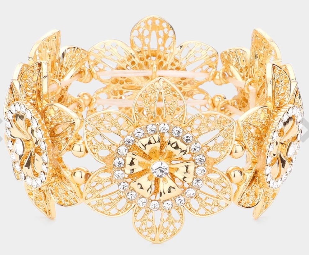 Image of FLOWER CUTOUT BRACELET 
