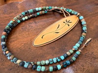 Image 1 of Matinal . Turquoise and brass necklace 